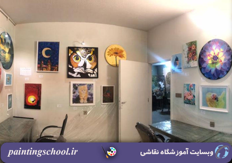 فضای داخل آموزشگاه نقاشی سارا در مشهد - وبسایت آموزشگاه نقاشی