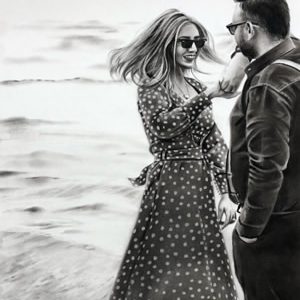 نمونه کار سیاه قلم